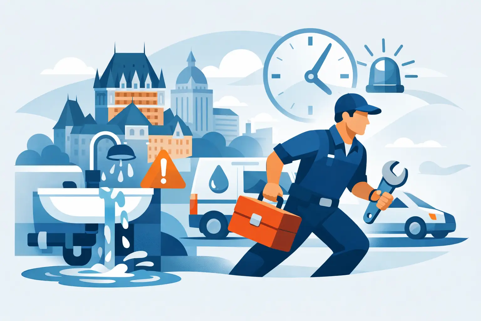 Plombier d’urgence Québec - quoi faire vite